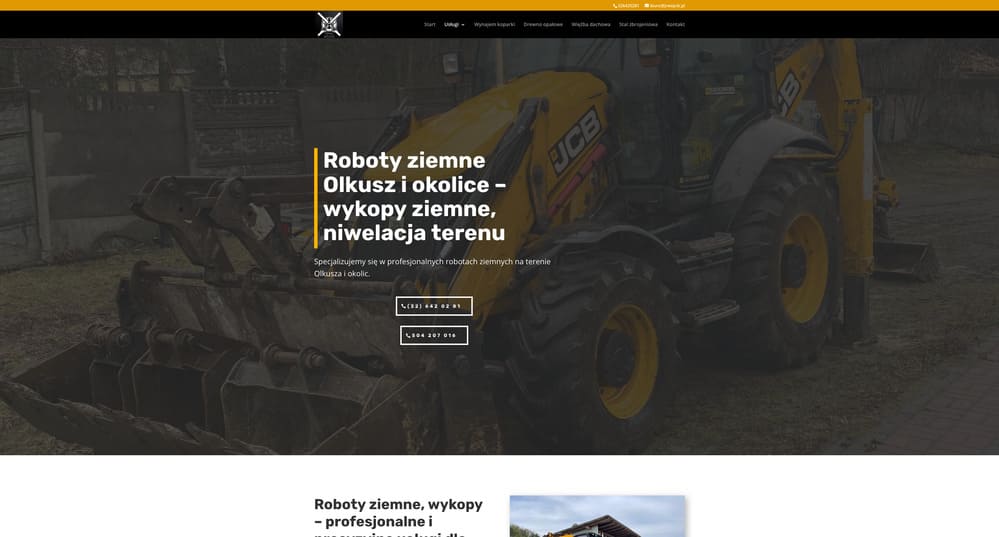 Wynajem koparki Olkusz